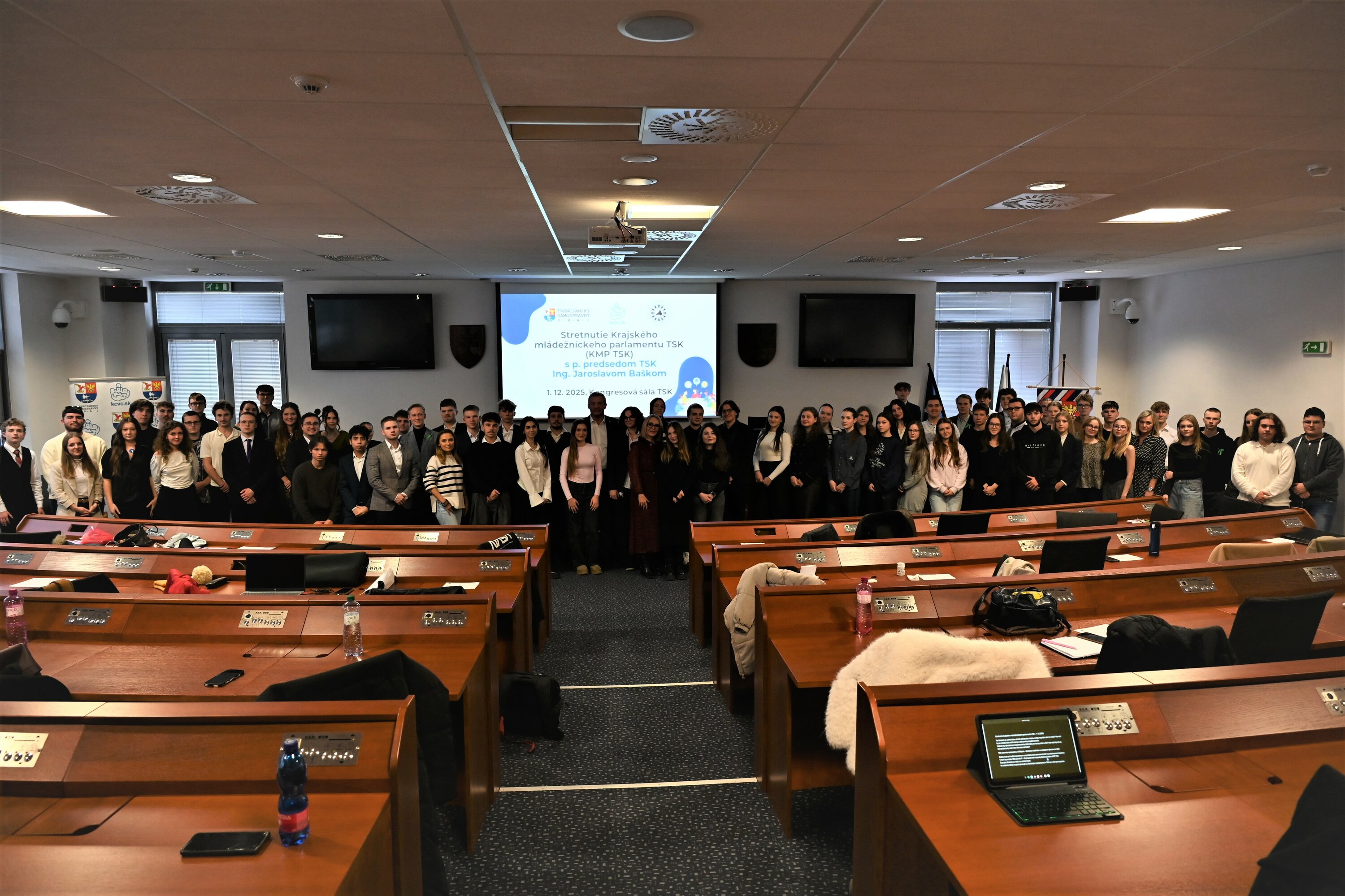 STRETNUTIE KRAJSKÉHO MLÁDEŽNÍCKEHO PARLAMENTU TSK S PREDSEDOM TSK - 1.12.20251.12.2025