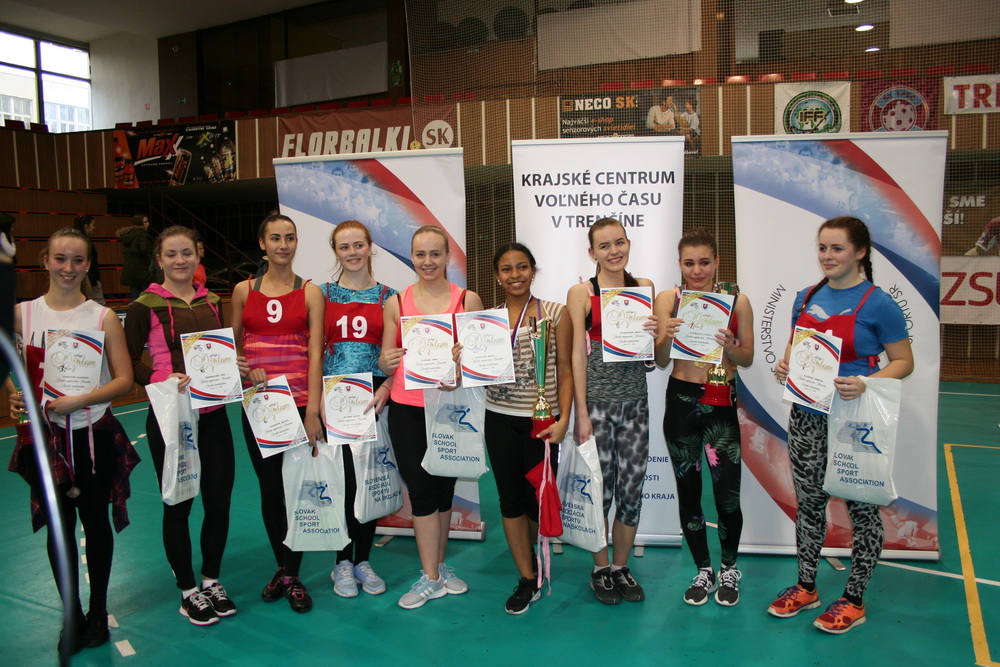 Výsledková listina z majstrovstiev aerobiku SR 2016